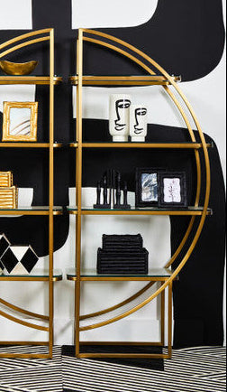 Vogue Right Half Moon Shelf Unit