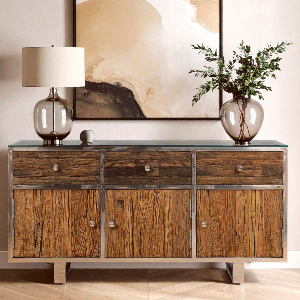 Kerala Natural Wood Sideboard