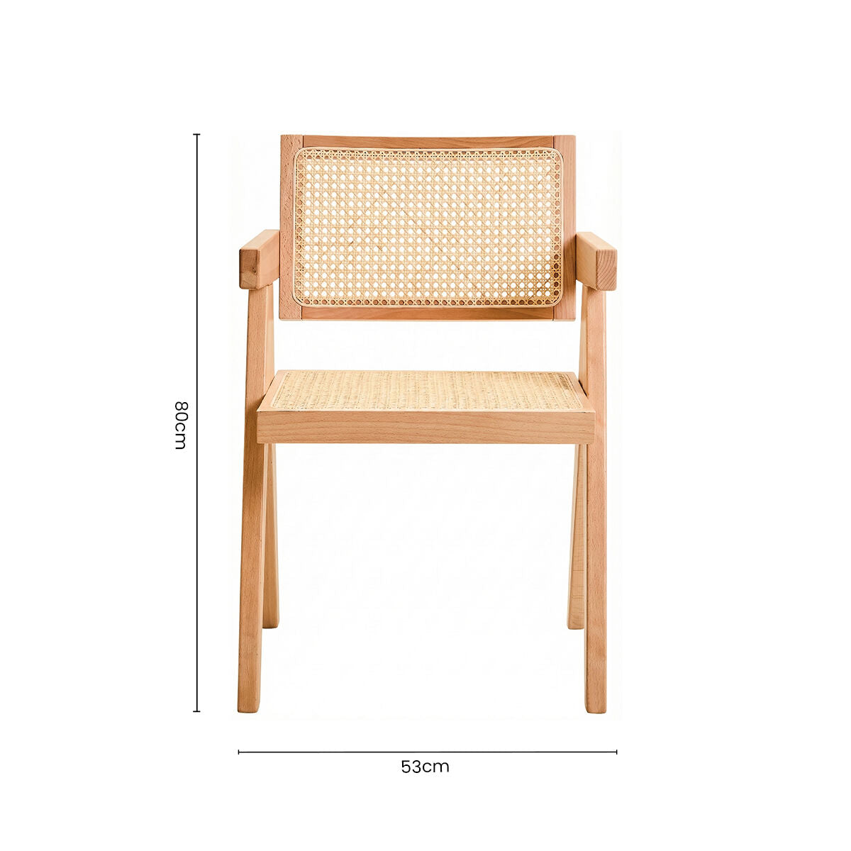 Cebu Natural Cane and Beech Wood Dining Chair