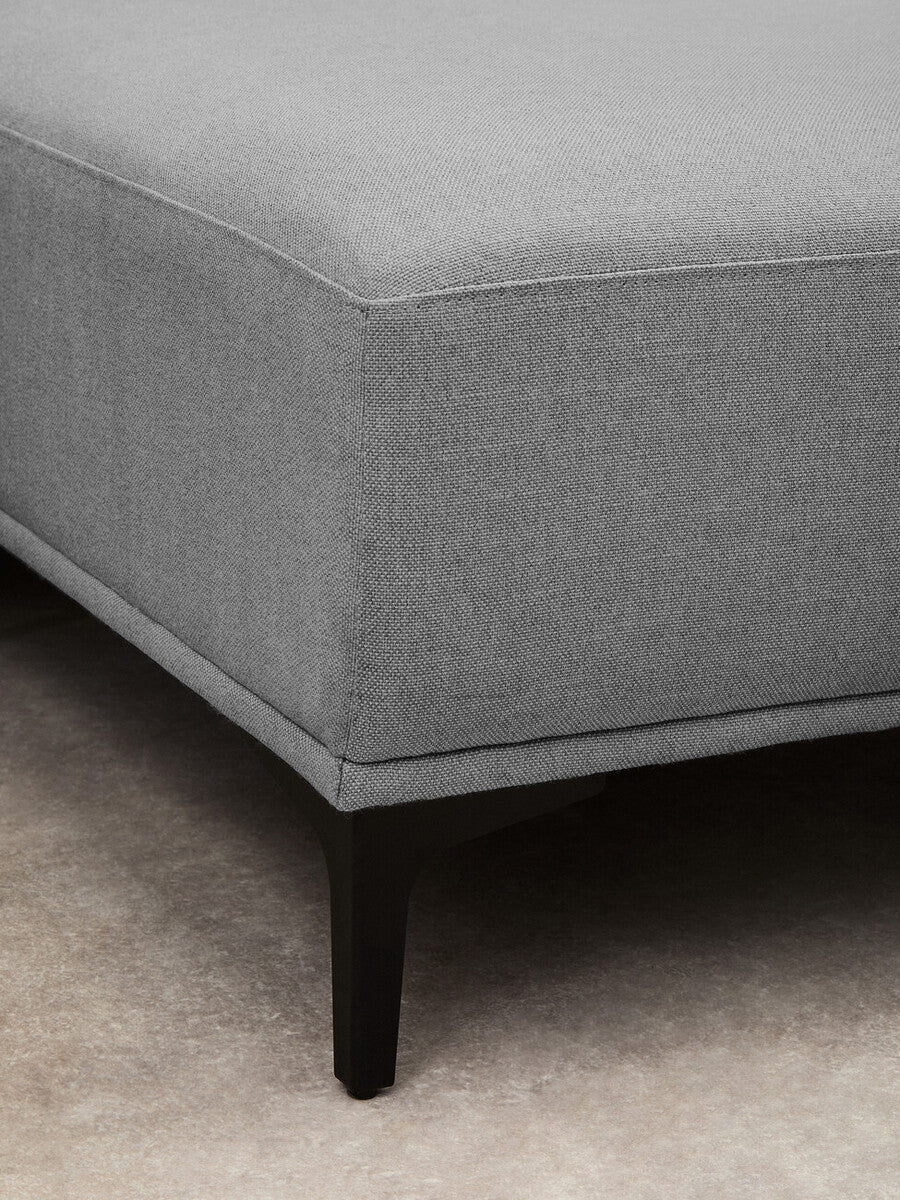 3 Seater Grey Fabric Right Chaise Sofa, Toulon