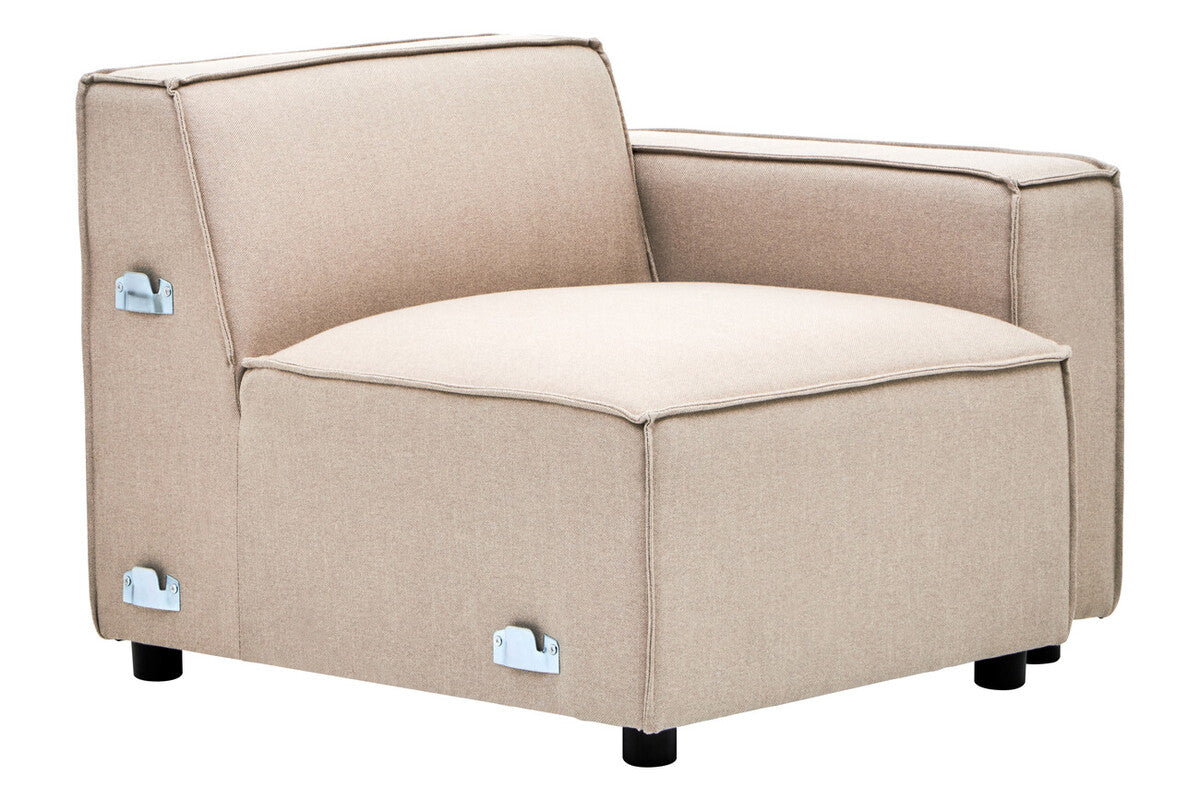 Natural Fabric Right Arm Modular Sofas, Toulouse