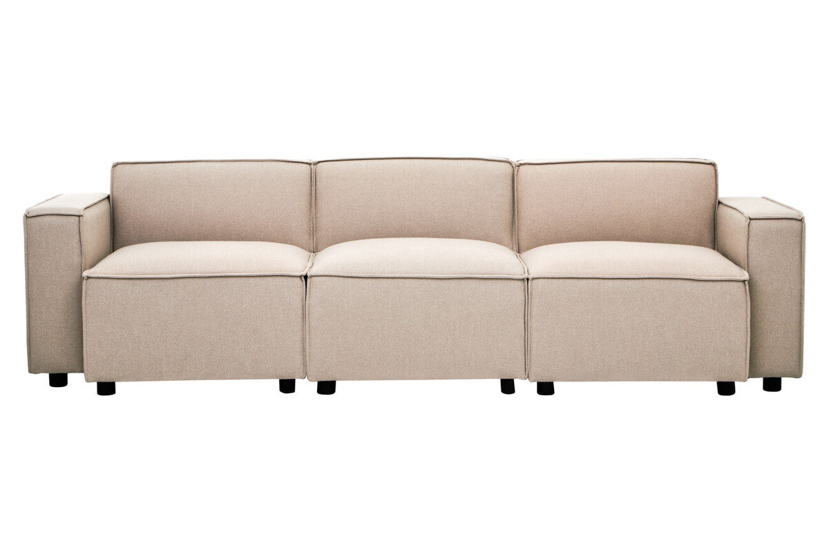 Natural Fabric Right Arm Modular Sofas, Toulouse