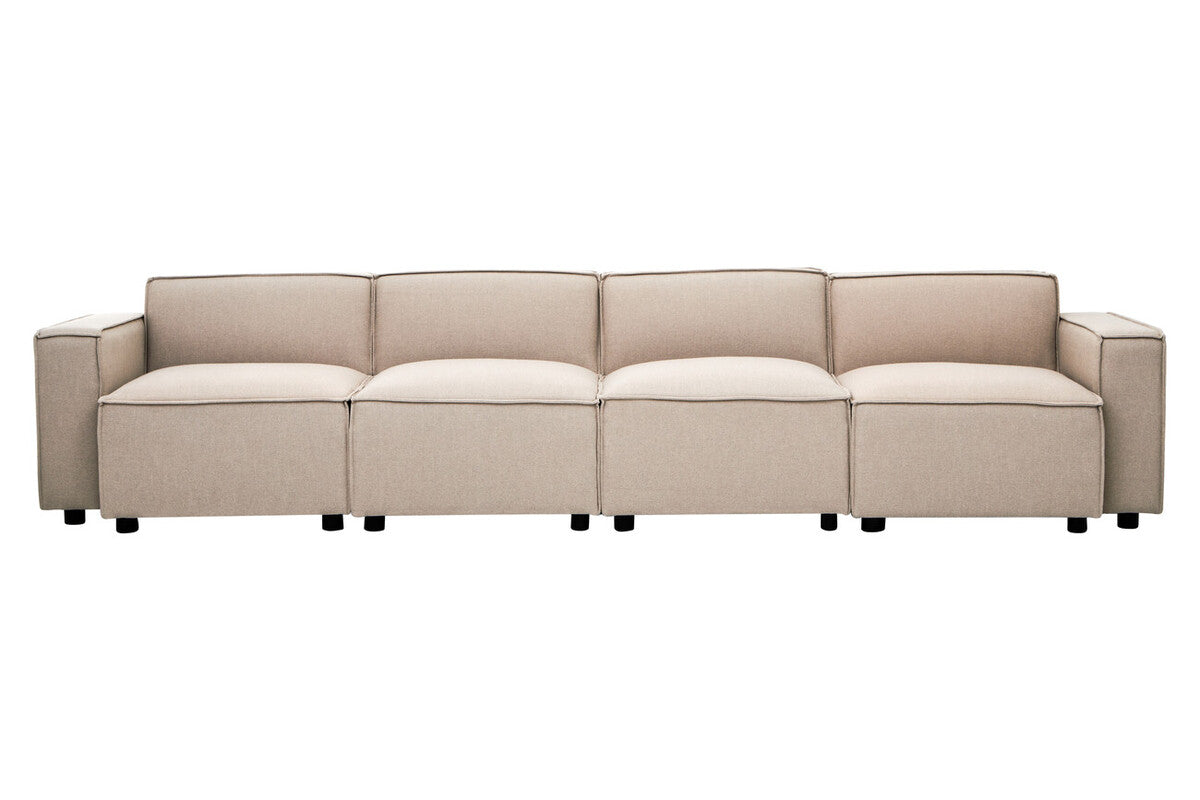 Natural Fabric Right Arm Modular Sofas, Toulouse