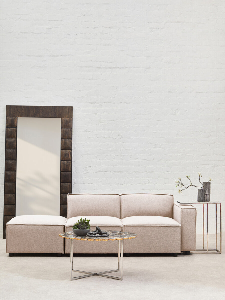 Natural Fabric Right Arm Modular Sofas, Toulouse