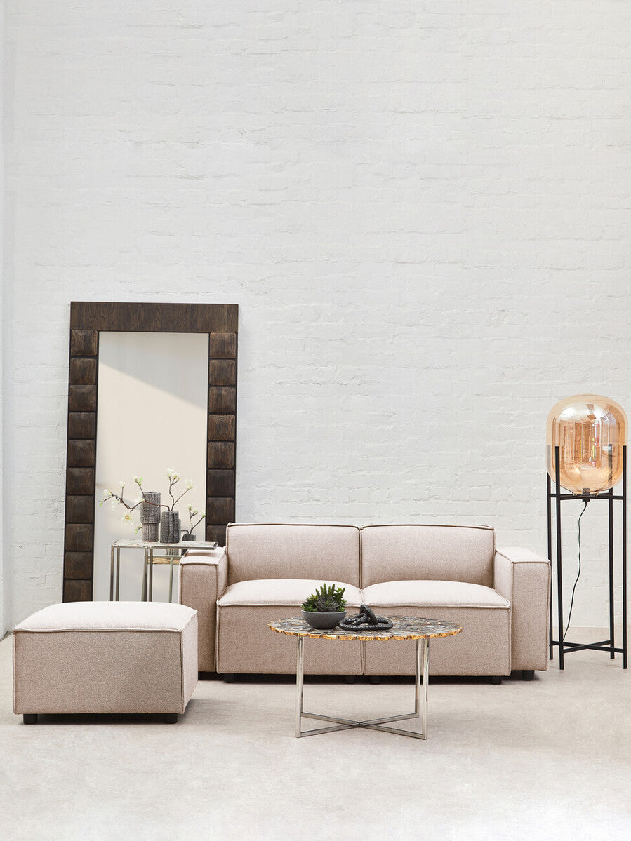 Natural Fabric Right Arm Modular Sofas, Toulouse