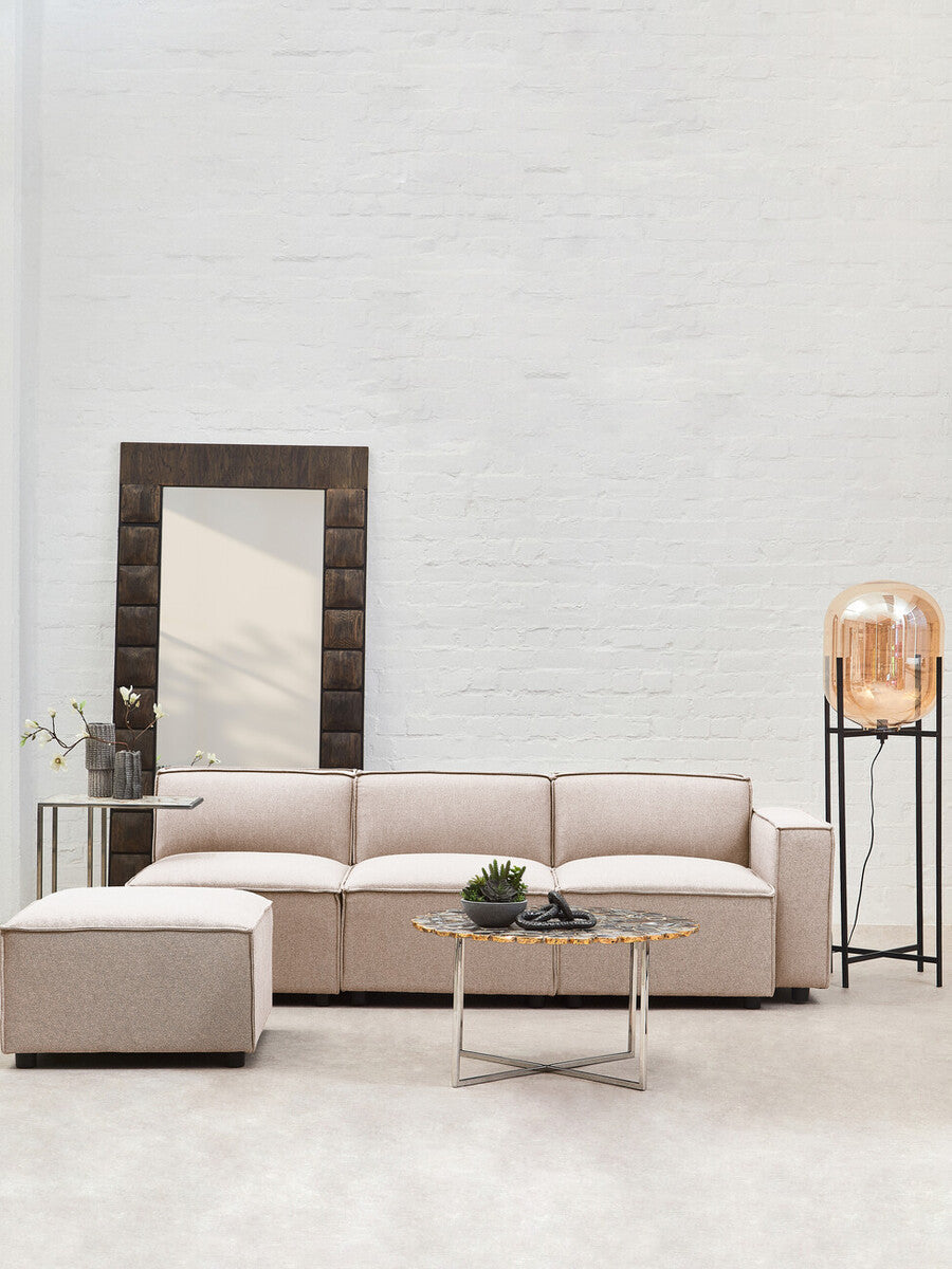 Natural Fabric Right Arm Modular Sofas, Toulouse