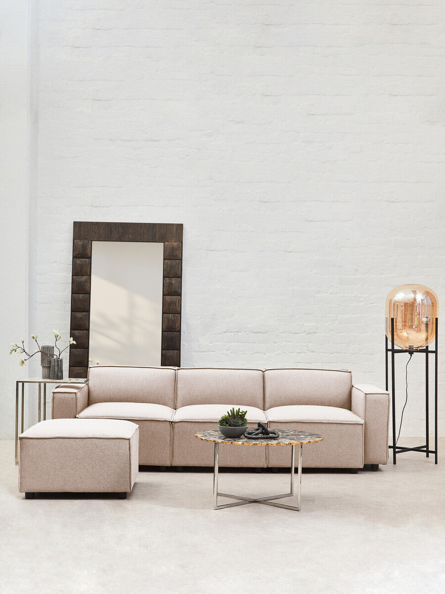 Natural Fabric Right Arm Modular Sofas, Toulouse