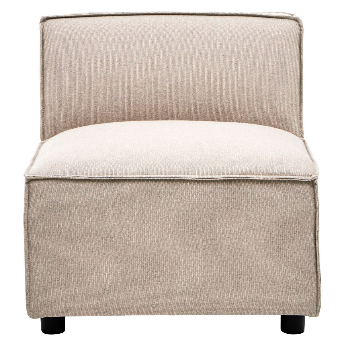 Natural Fabric Armless Modular Sofas, Toulouse