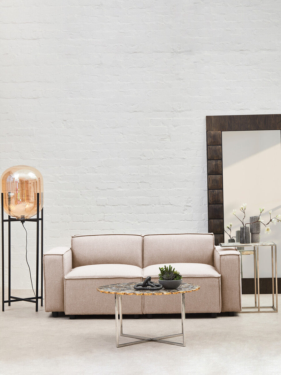 Natural Fabric Armless Modular Sofas, Toulouse