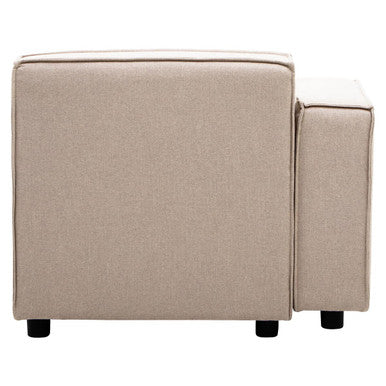 Natural Fabric Left Arm Modular Sofas, Toulouse