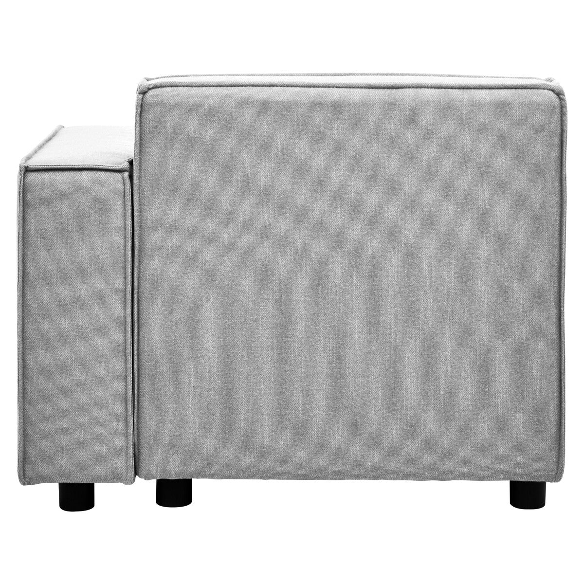 Toulouse Grey Fabric Left Hand Sofa Chair
