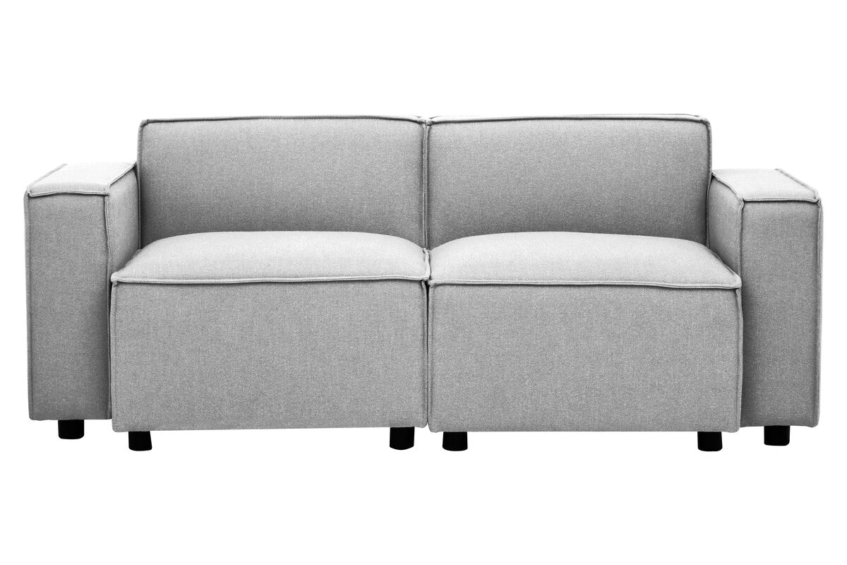 Toulouse Grey Fabric Left Hand Sofa Chair