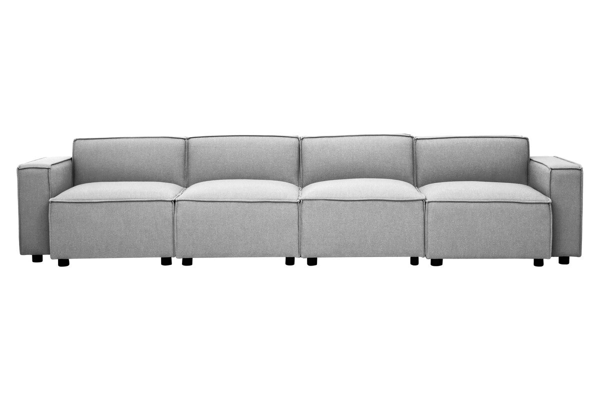 Toulouse Grey Fabric Left Hand Sofa Chair