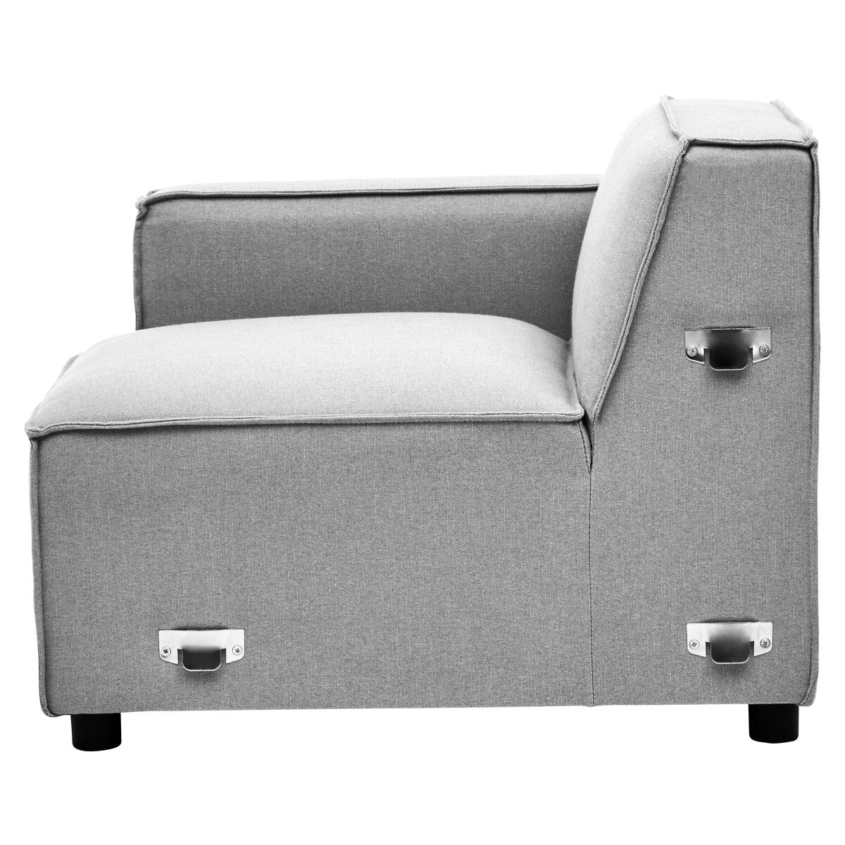Grey Fabric Left Arm Modular Sofas, Toulouse