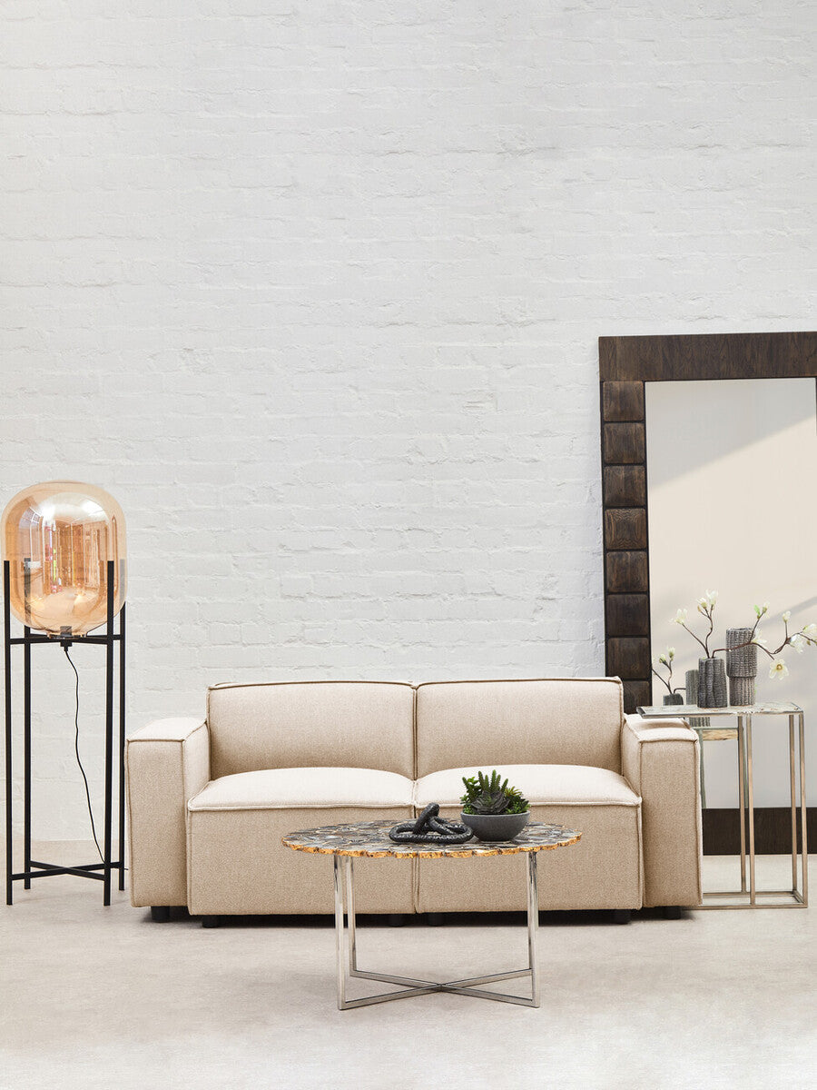 Cream Fabric Armless Modular Sofas, Toulouse