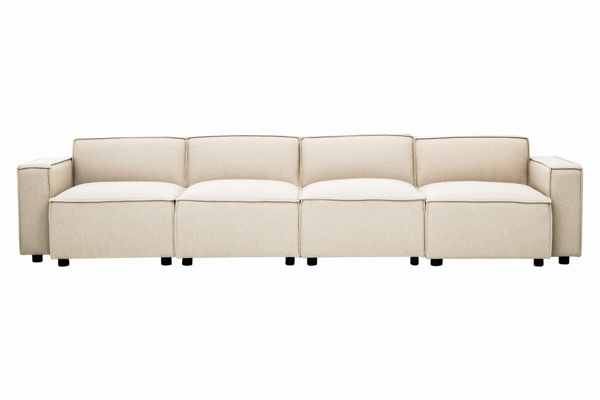 Cream Fabric Left Arm Modular Sofas, Toulouse