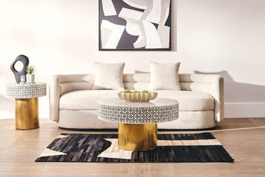 Oratino Ivory Linen 3 Seater Curved Sofa