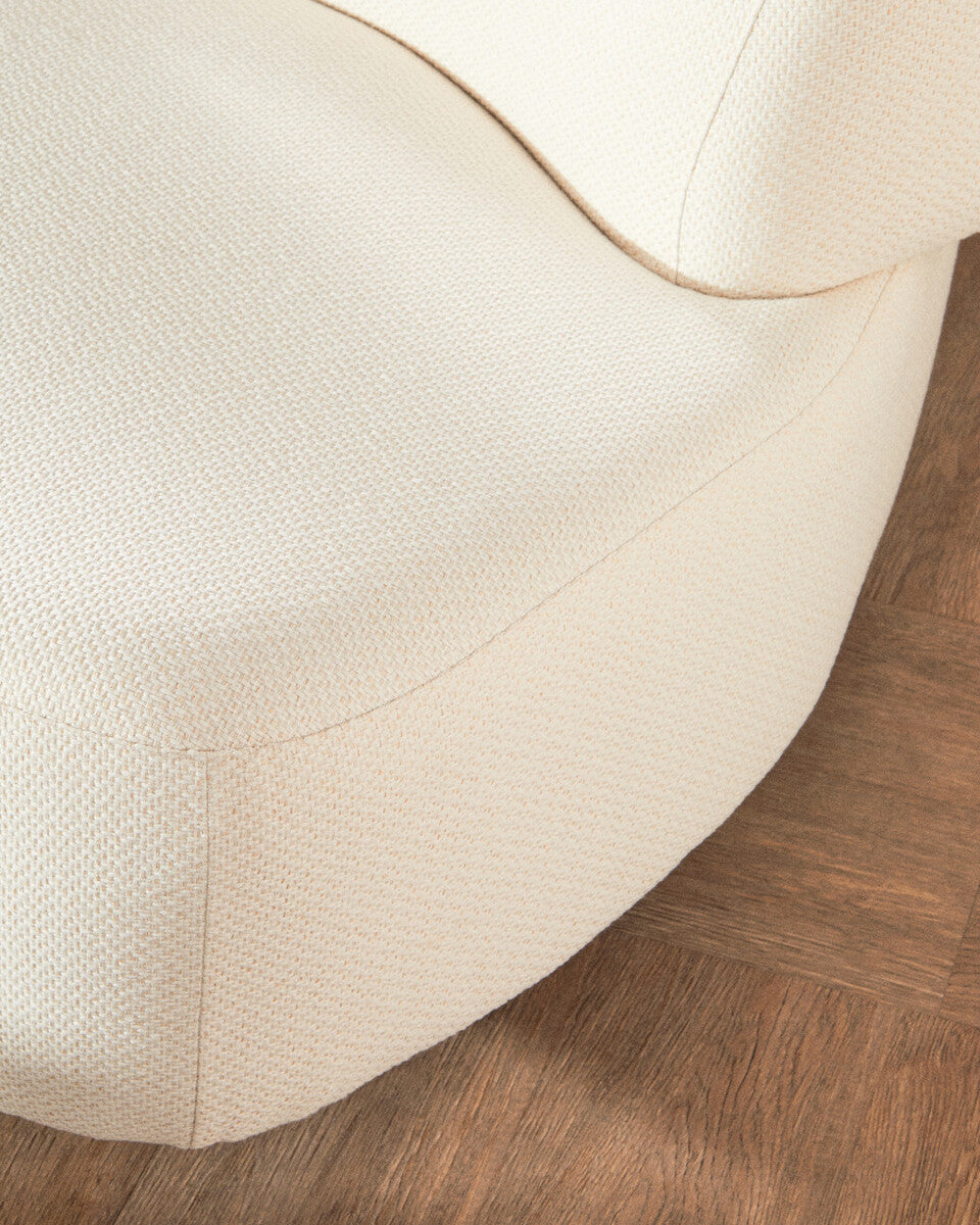 3 Seater Cream Linen Sofa, Ozzano