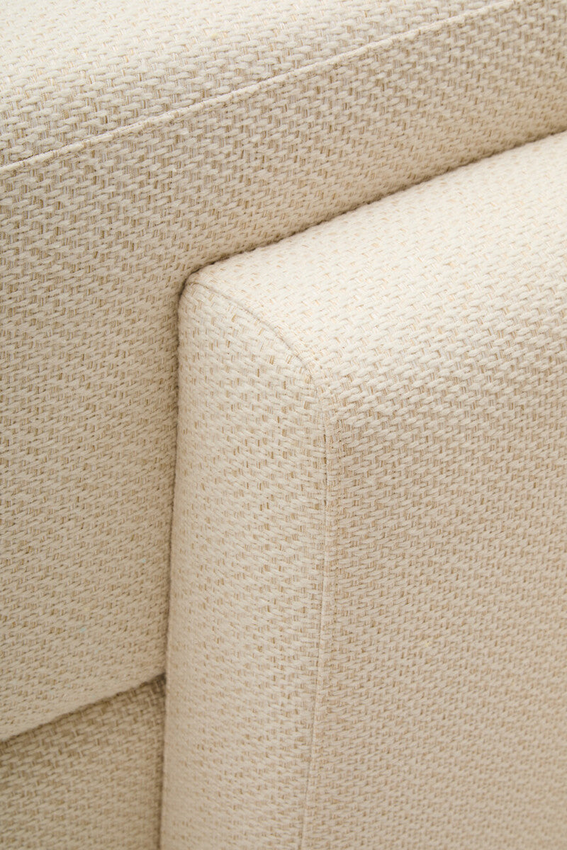 3 Seater Cream Linen Sofa, Ozzano