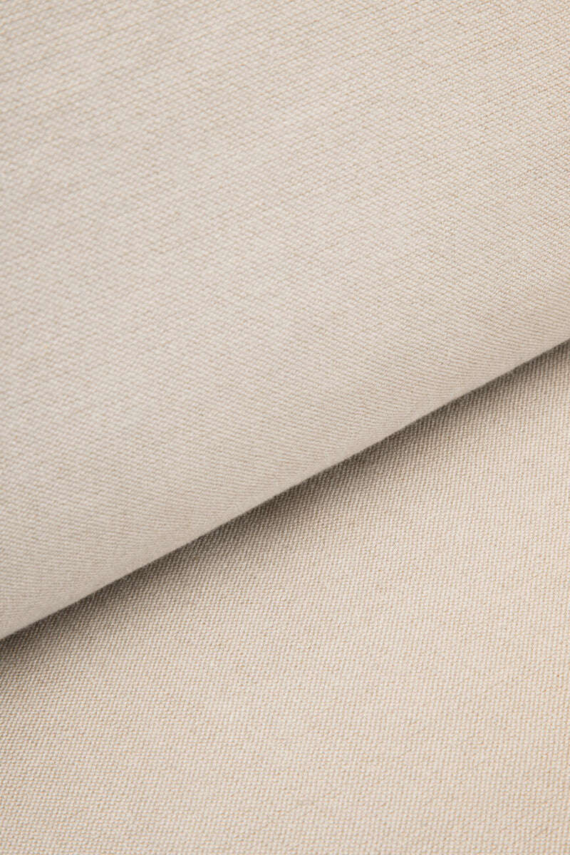 Troyes Cream Fabric 3 Seater Right Hand Chaise Sofa