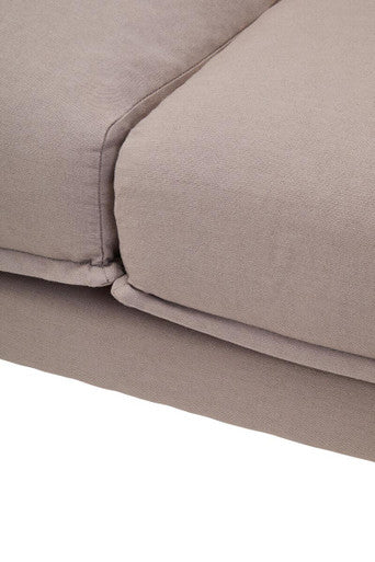 3 Seater Grey left Chaise Sofa, Comfee