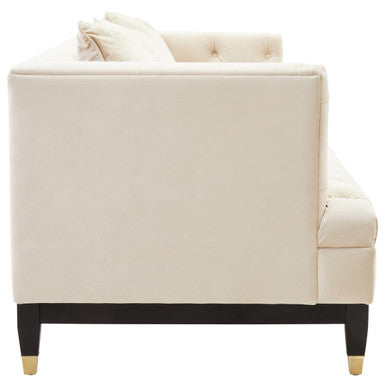 3 Seater Viola Sand Fabric Sofa, Sefira