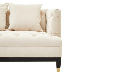 3 Seater Viola Sand Fabric Sofa, Sefira
