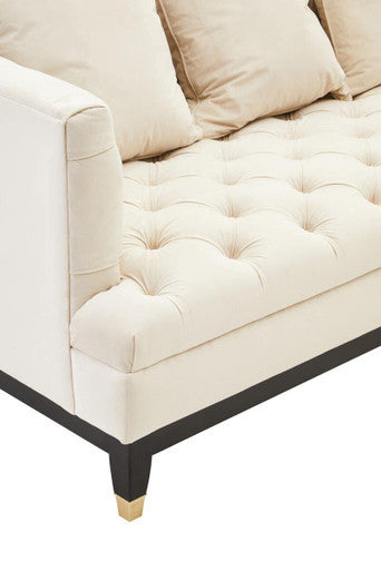 3 Seater Viola Sand Fabric Sofa, Sefira