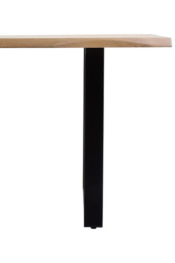 Persolo Natural Mango Wood Rectangular Dining Table with Live Edge