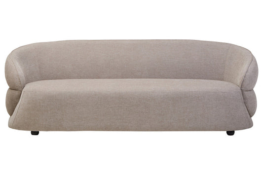 3 Seater Taupe Chenille Sofa, Daphne