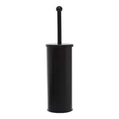 Allegra Black and Gold Stainless Steel Toilet Brush with Slender Design