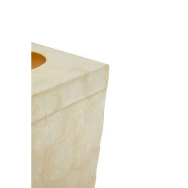 White Shell Square Tissue Box | Palu