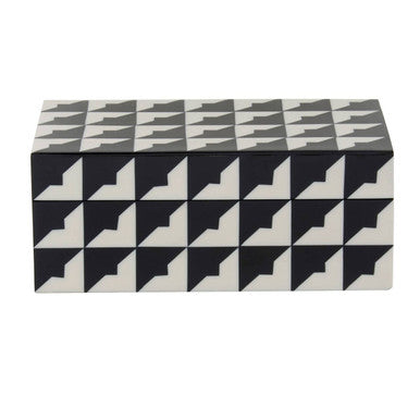 Davino Black and White Small Trinket Box