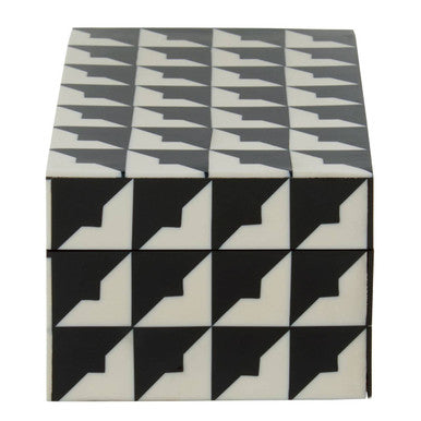 Davino Black and White Small Trinket Box