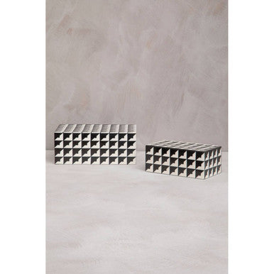 Davino Black and White Small Trinket Box