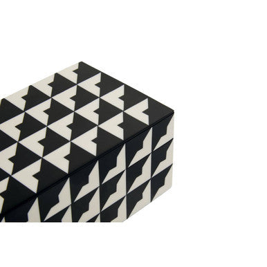 Davino Black and White Small Trinket Box
