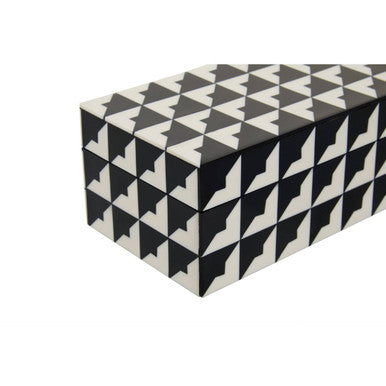 Davino Black and White Small Trinket Box