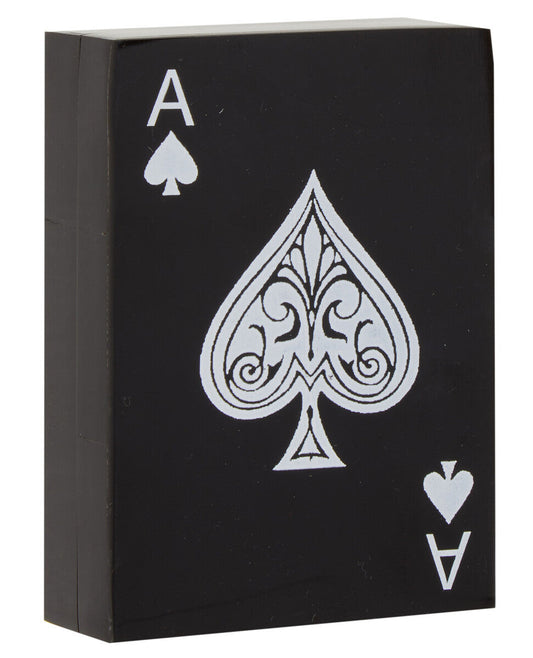 Churchill Games Black and White Card Box with Playing Cards