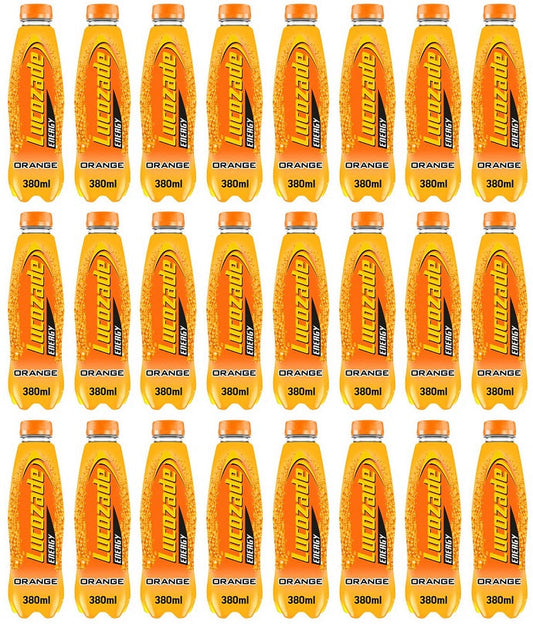 24 x Lucozade Energy Orange 380Ml