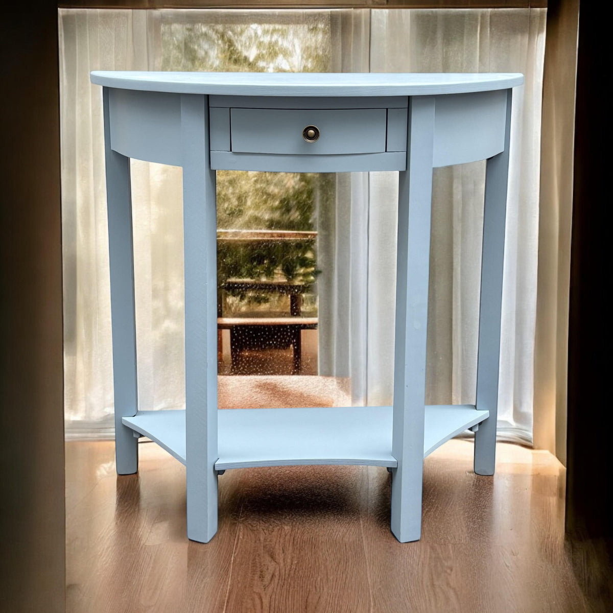 80CM 2 DRAWER SIDE TABLE