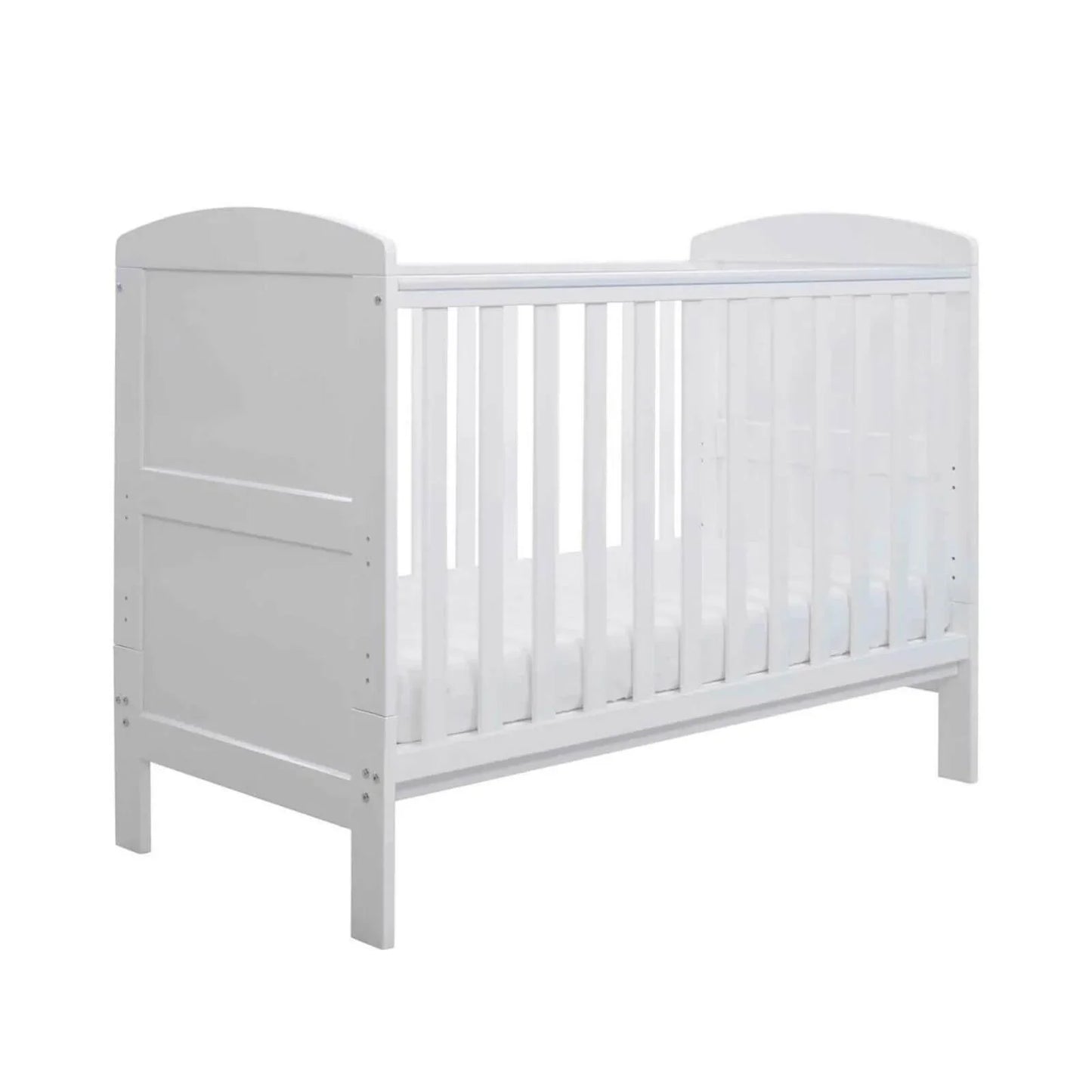 Ickle Bubba Coleby Mini Cot Bed White - Without Mattress