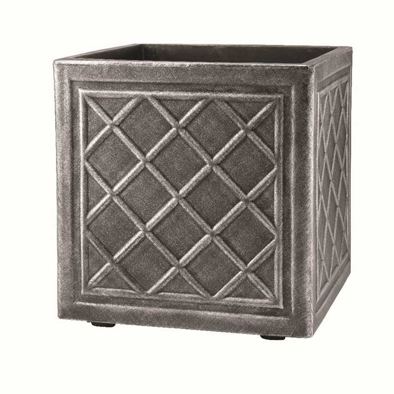 Stewart Square Lead Effect Planter - Small