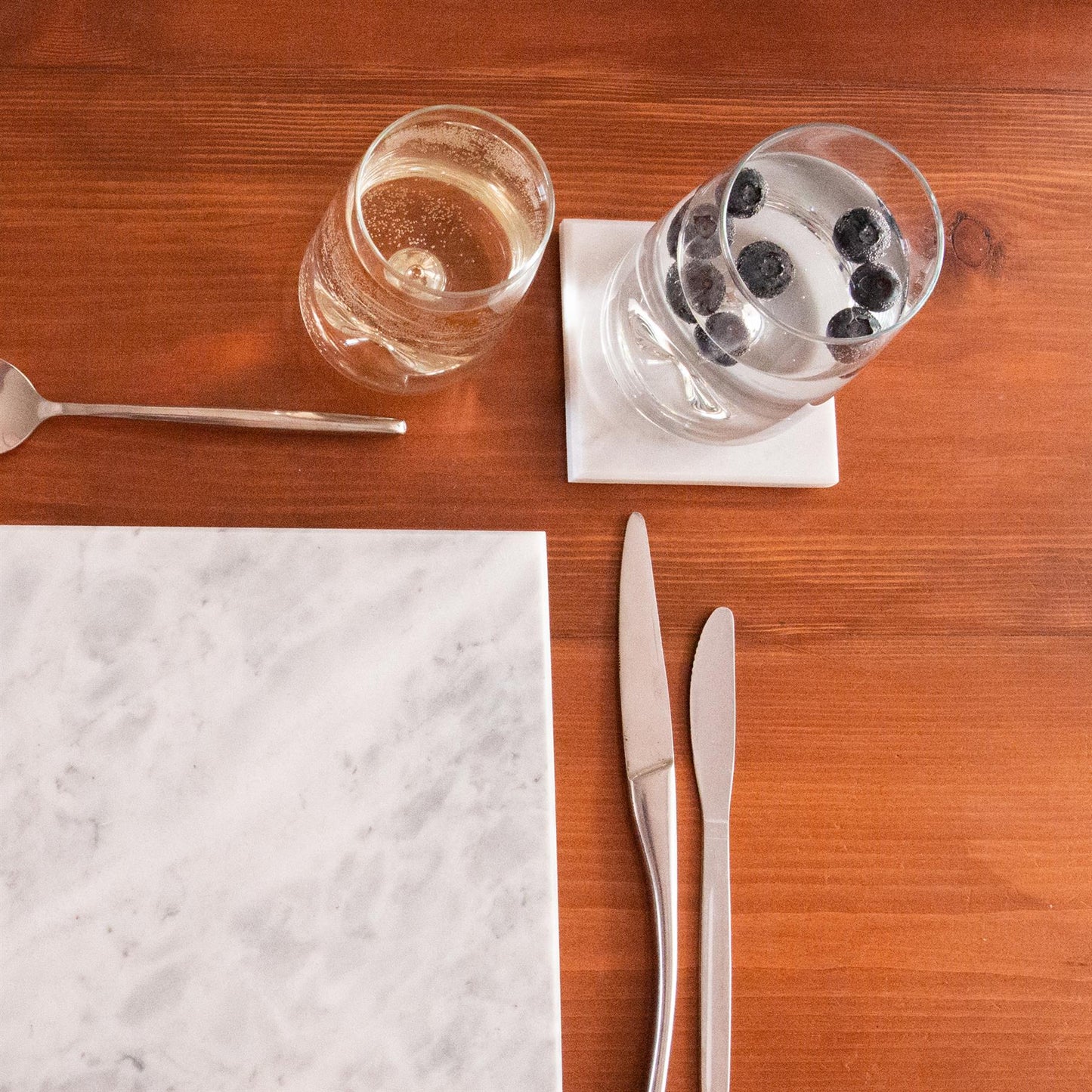 Square Marble Coasters - Pack of Six