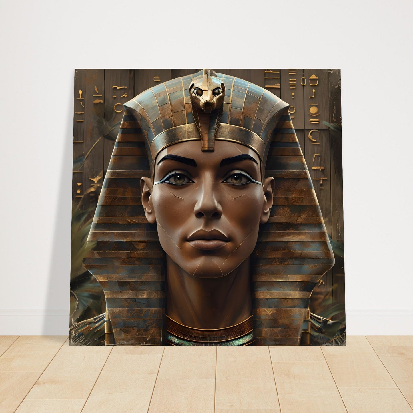 Retro Futurism Pharaoh Poster – Stylish Egyptian Wall Art | Bold Modern Decor