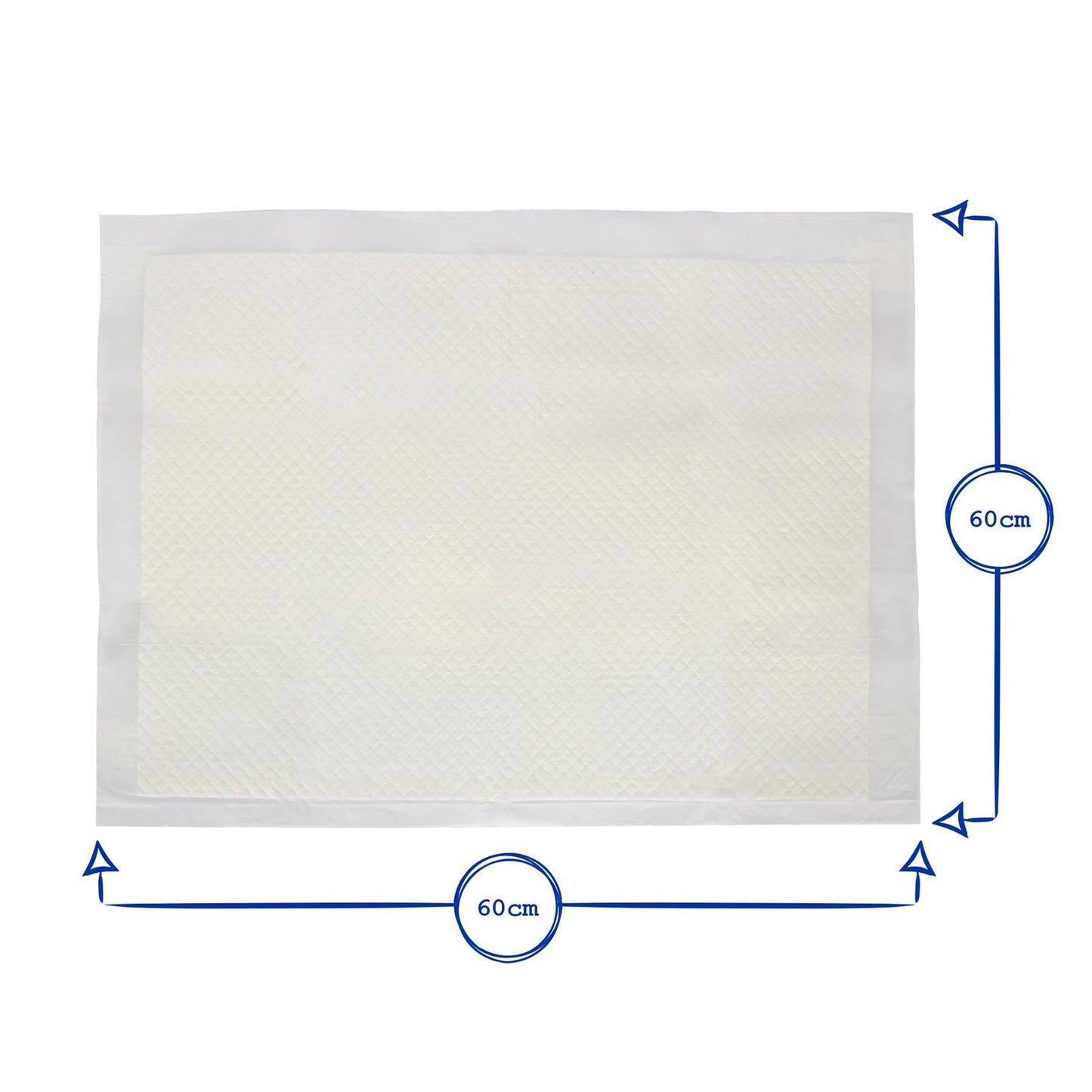Disposable Puppy Training Pads - 60cm x 60cm - Pack of 25