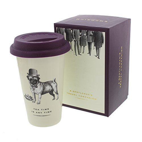 Tea Time Is Any Time Vintage Design Travel Mug Gift For Him