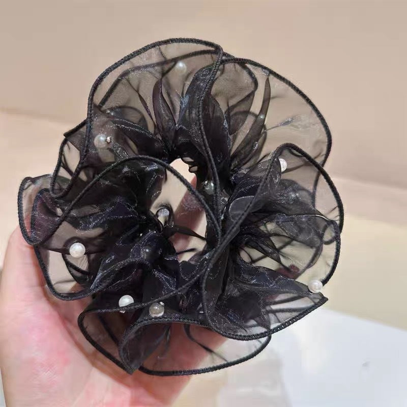 Summer Super Fairy Sweet Lace Large Intestine Hair Ring
