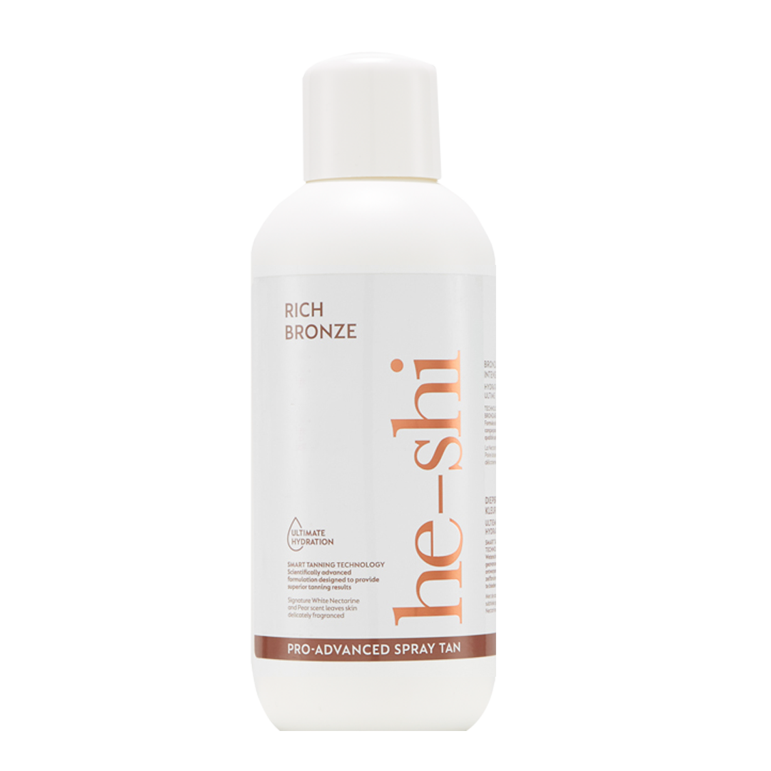 He-Shi Rich Bronze Spraytan 1L (10%) - Dark - No Smell Self Tan