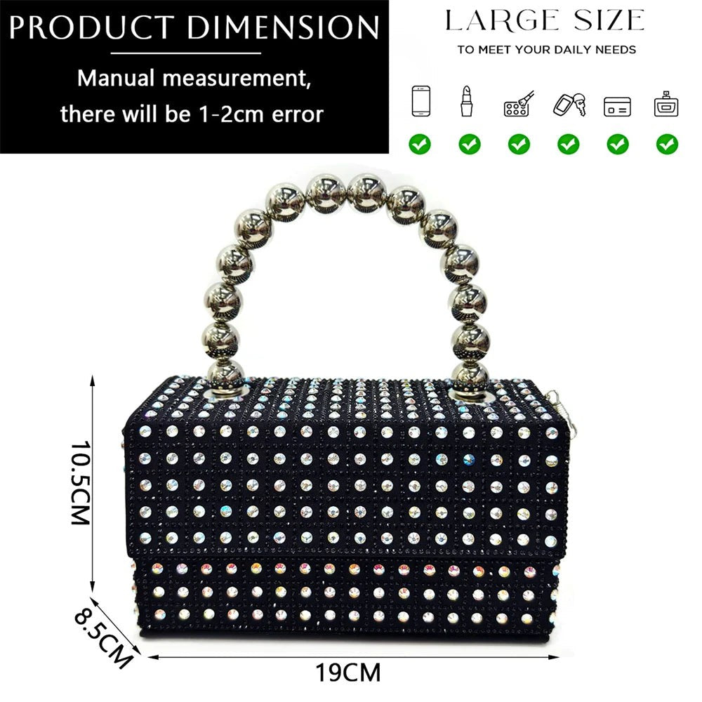 Elegant Women's Yellow PointShoes and Bag Set Rhinestone For Party And Wedding