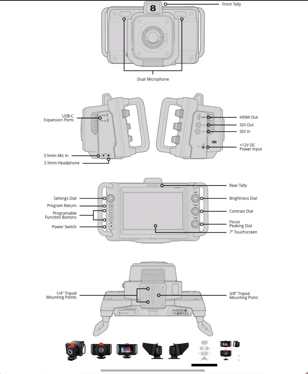 blackmagic studio camera 4k pro